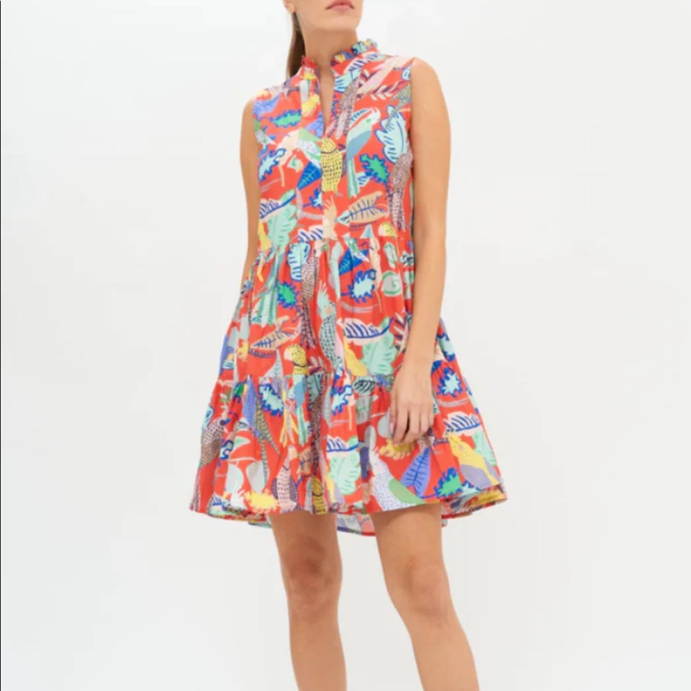 Adorable OLIPHANT  Coral Polly Yoke dress-Size XXS NWT!!